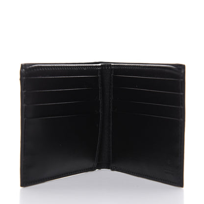 Gucci GG Supreme Monogram Selleria Calfskin Tiger Nice Bi-Fold Wallet Beige Ebony Multicolor Black 5 of 7