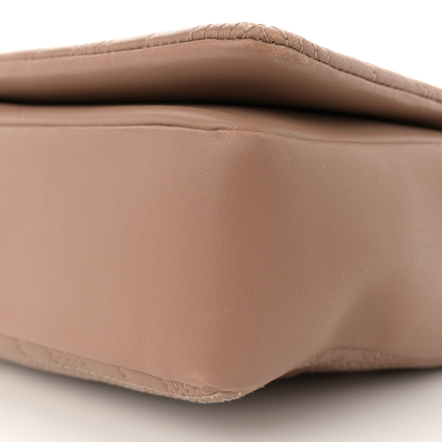 Lambskin Quilted Medium Lola Bag Camel