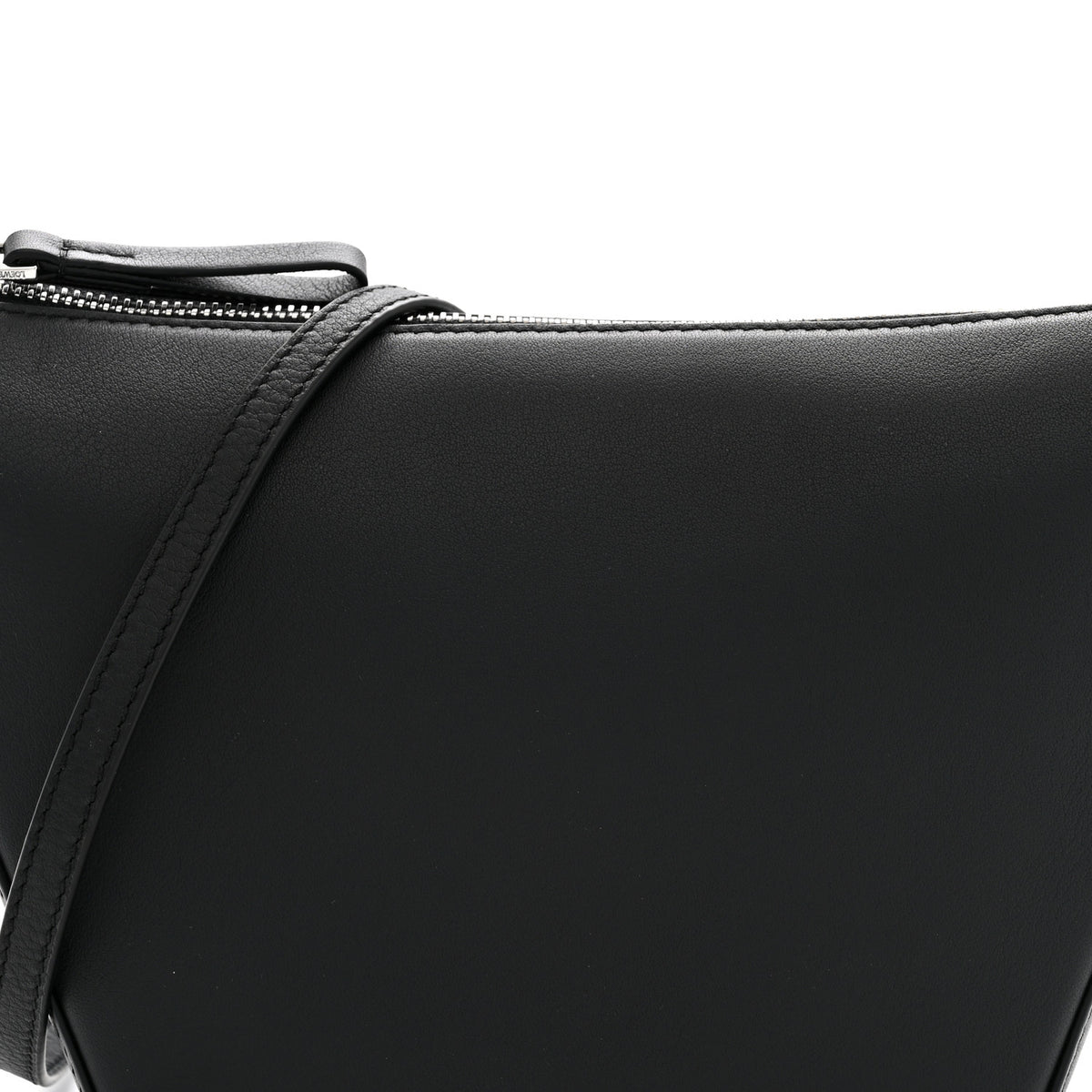 Calfskin Mini Hammock Hobo Black