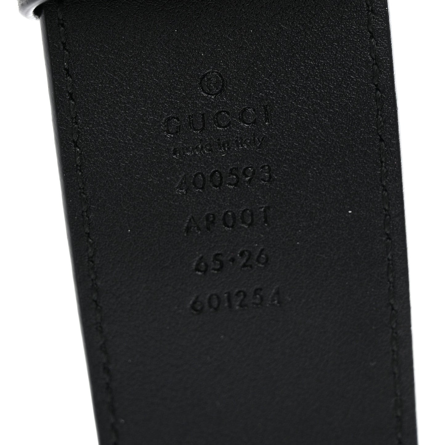 Calfskin Double G 40mm Belt 65 26 Black