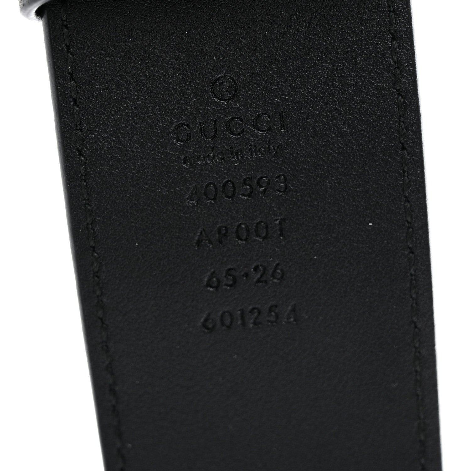 Gucci Calfskin Double G 40mm Belt 65 26 Black 3 of 5