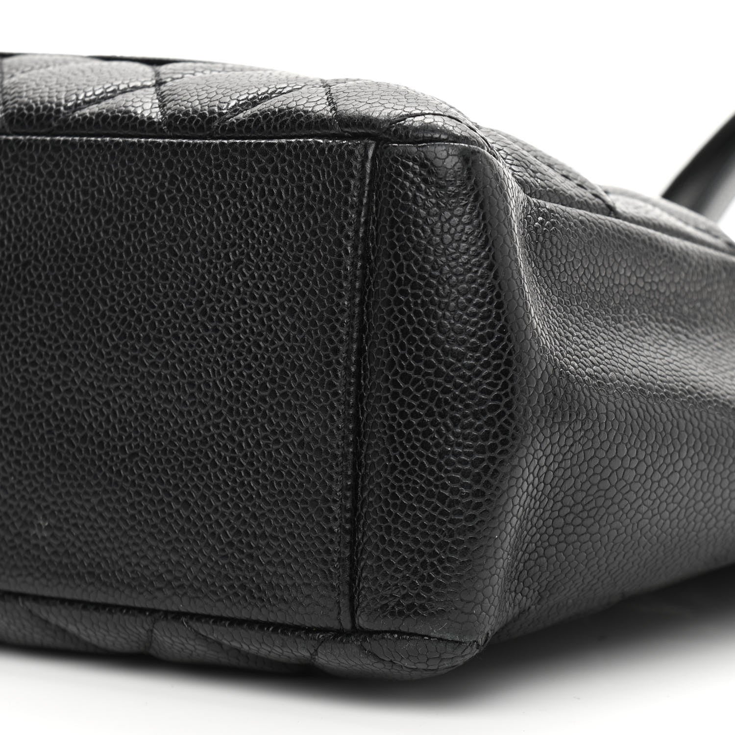 Chanel Caviar Quilted Petit Shopping Tote PST Black 10 of 12