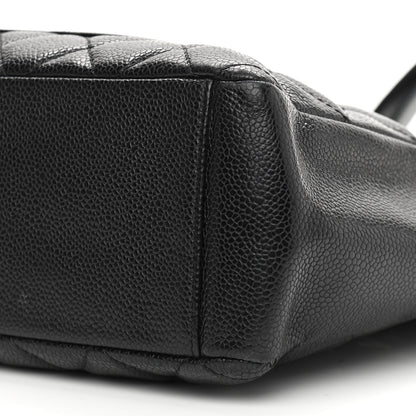 Chanel Caviar Quilted Petit Shopping Tote PST Black 10 of 12