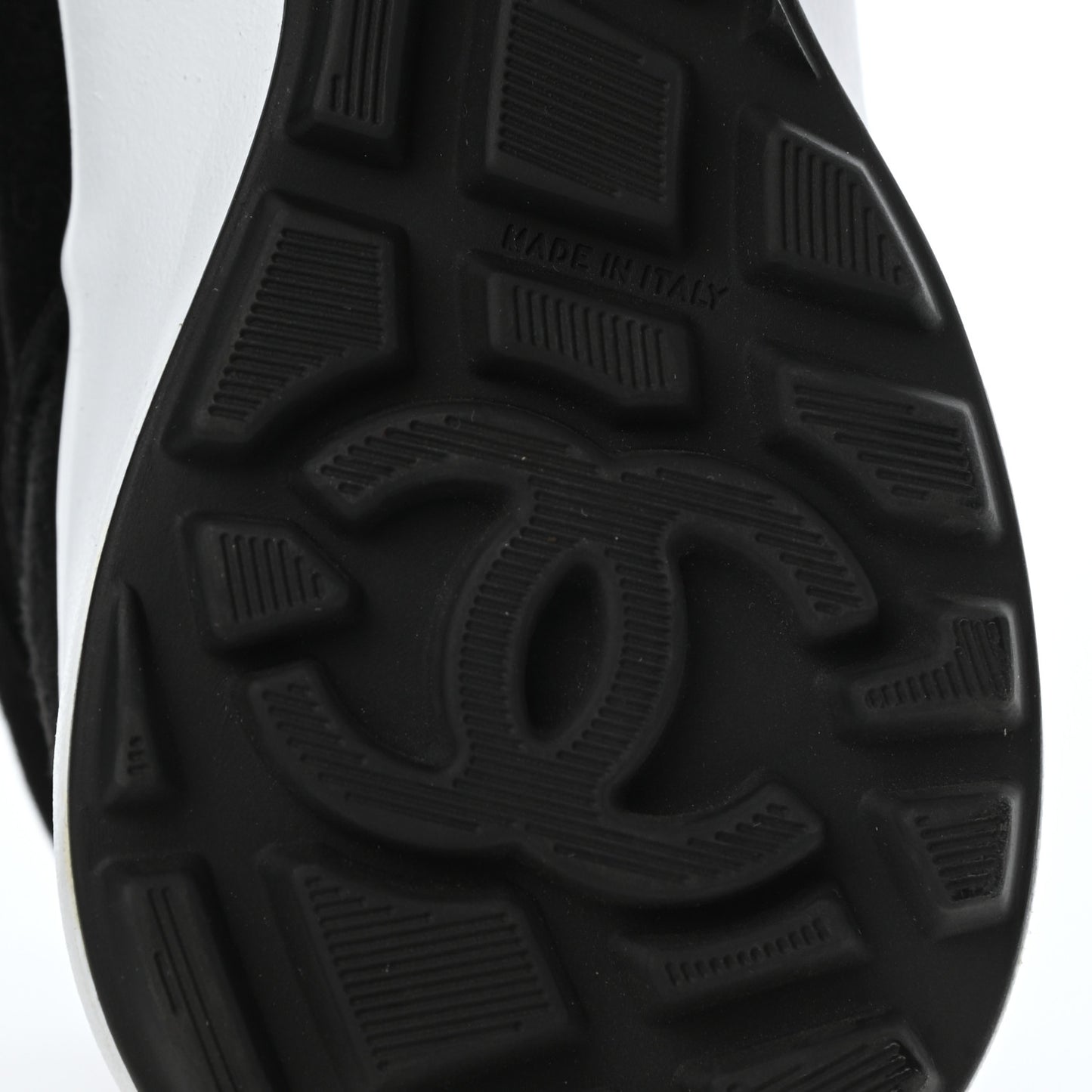Suede Goatskin CC Sneakers 37.5 Black