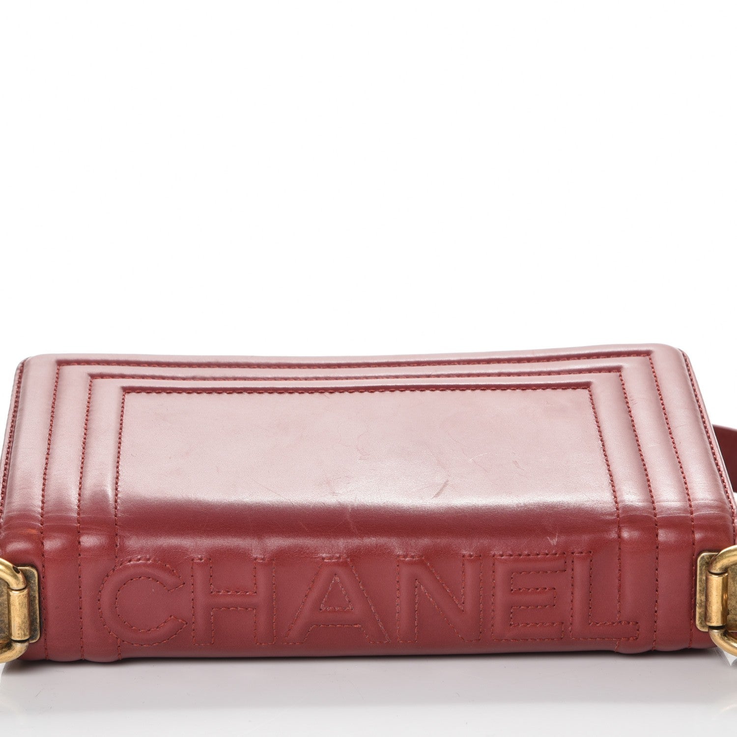 Chanel Glazed Calfskin Small Boy Flap Red 8 of 12
