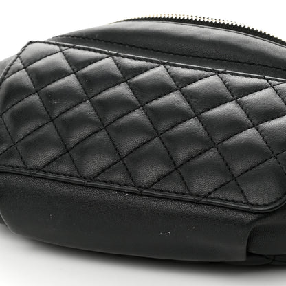Chanel Lambskin Quilted Waist Bag Fanny Pack Black 12 of 12