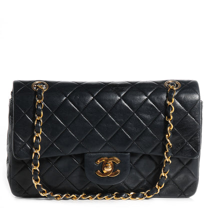 Chanel Lambskin Quilted Small Double Flap Black 1 of 9