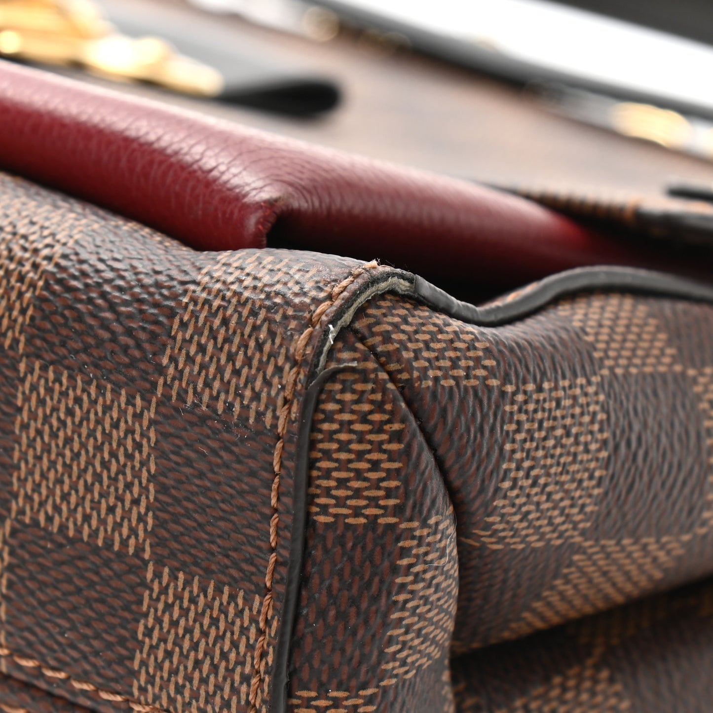 Damier Ebene Vavin PM Bordeaux