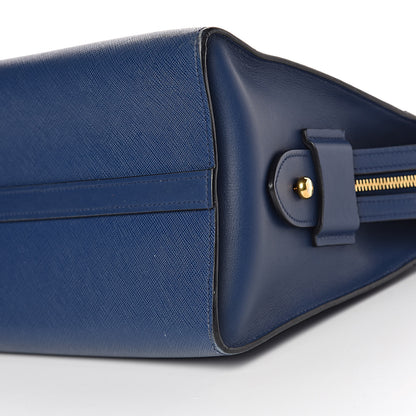 Prada Saffiano City Calfskin Medium Esplanade Bleuette 9 of 12