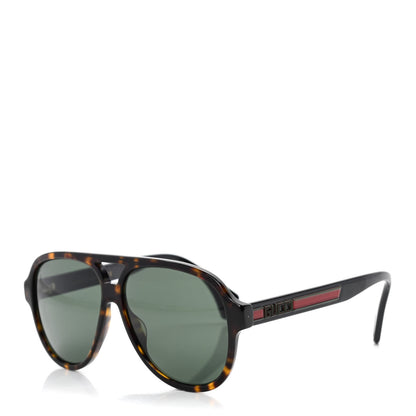 Gucci Aviator Web Sunglasses GG0463S Tortoise Black 1 of 5