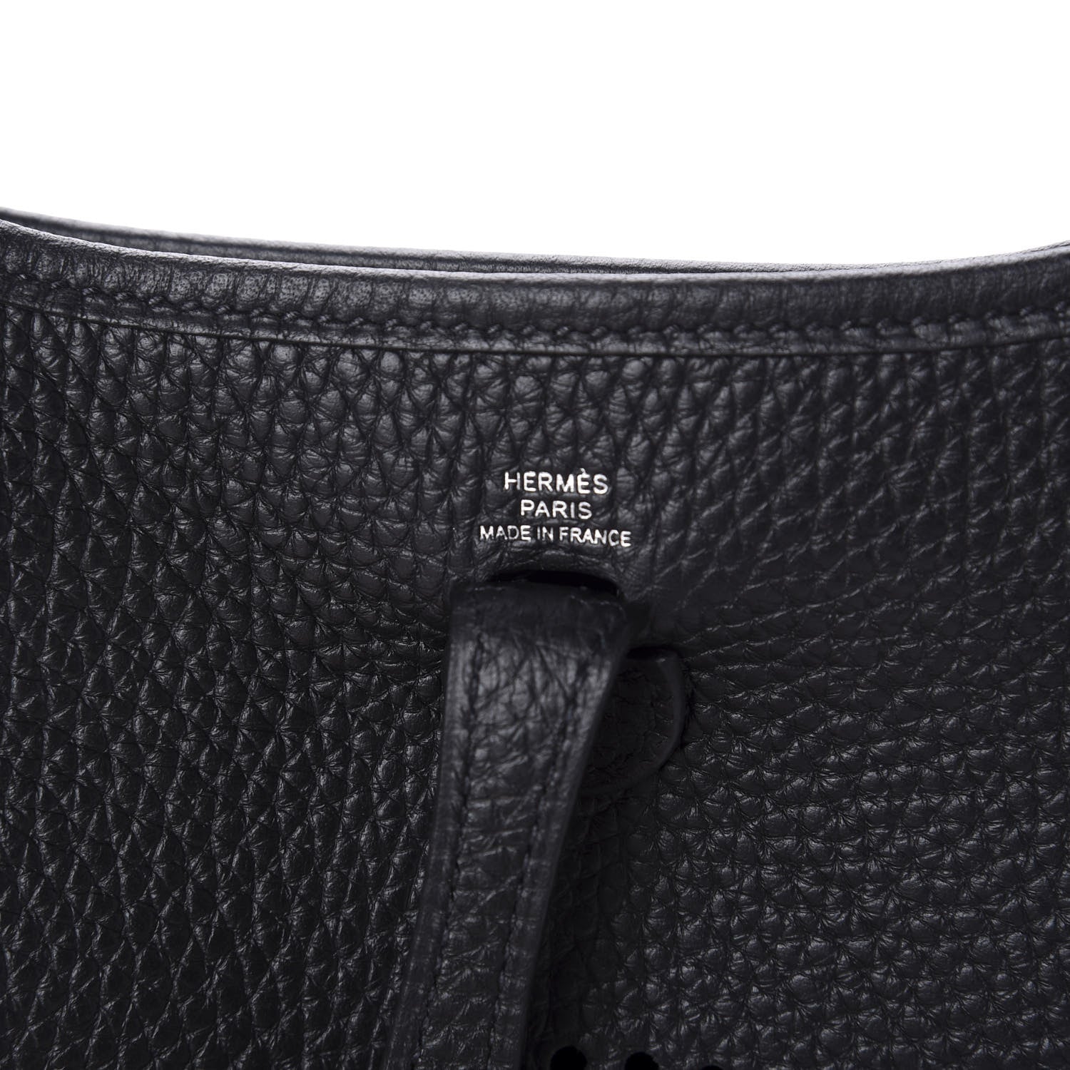 Hermes Taurillon Clemence Evelyne TPM Black 8 of 10