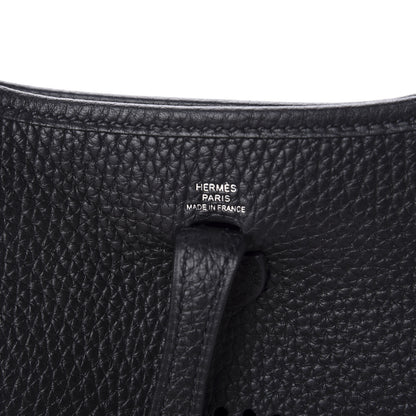 Hermes Taurillon Clemence Evelyne TPM Black 8 of 10