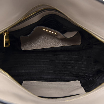 Prada Vitello Daino Two-Way Tote Argilla 5 of 13