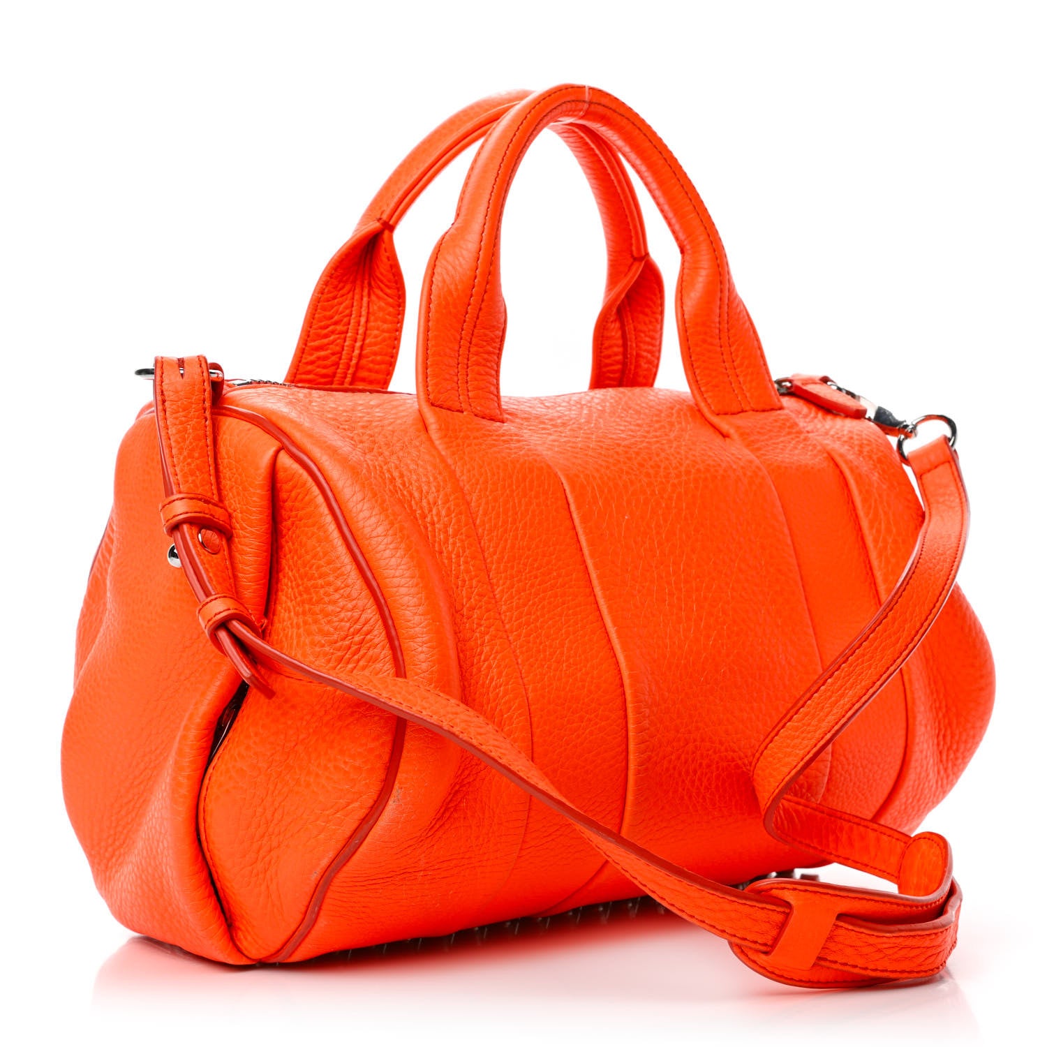Alexander Wang Pebbled Lambskin Rocco Flame Rhodium Hardware 2 of 6