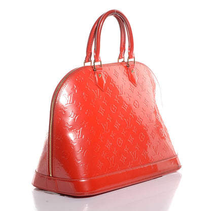 Louis Vuitton Vernis Alma GM Orange Sunset 3 of 7
