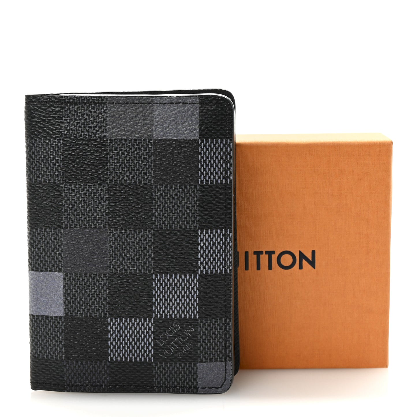 Damier Graphite Pixel Pocket Organizer Gris