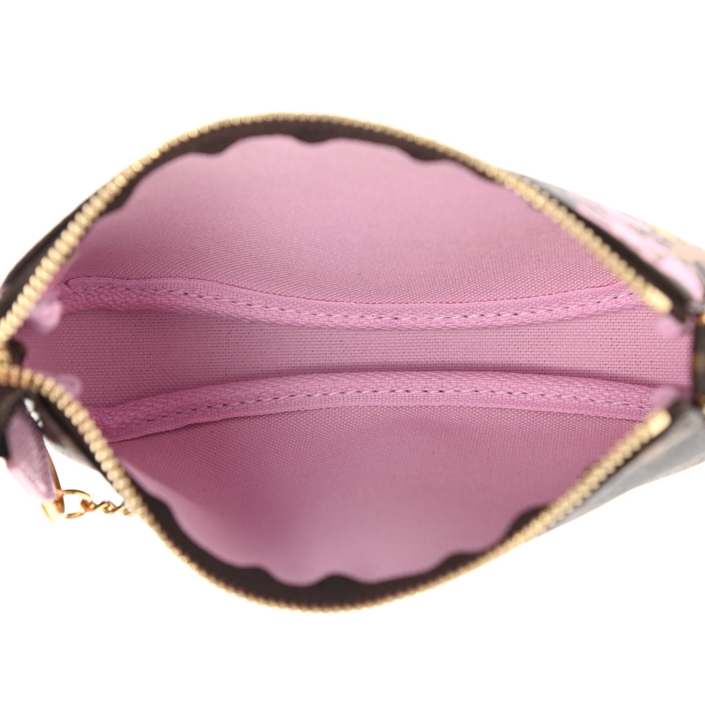 Monogram 2021 Christmas Animation Japanese Garden Mini Pochette Accessories Wisteria Pink