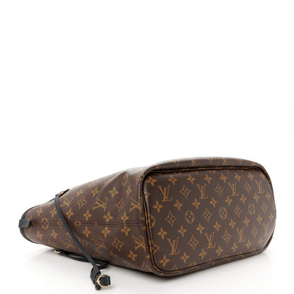 Louis Vuitton Monogram Calfskin Neo Neverfull Inside Out MM Black 5 of 15