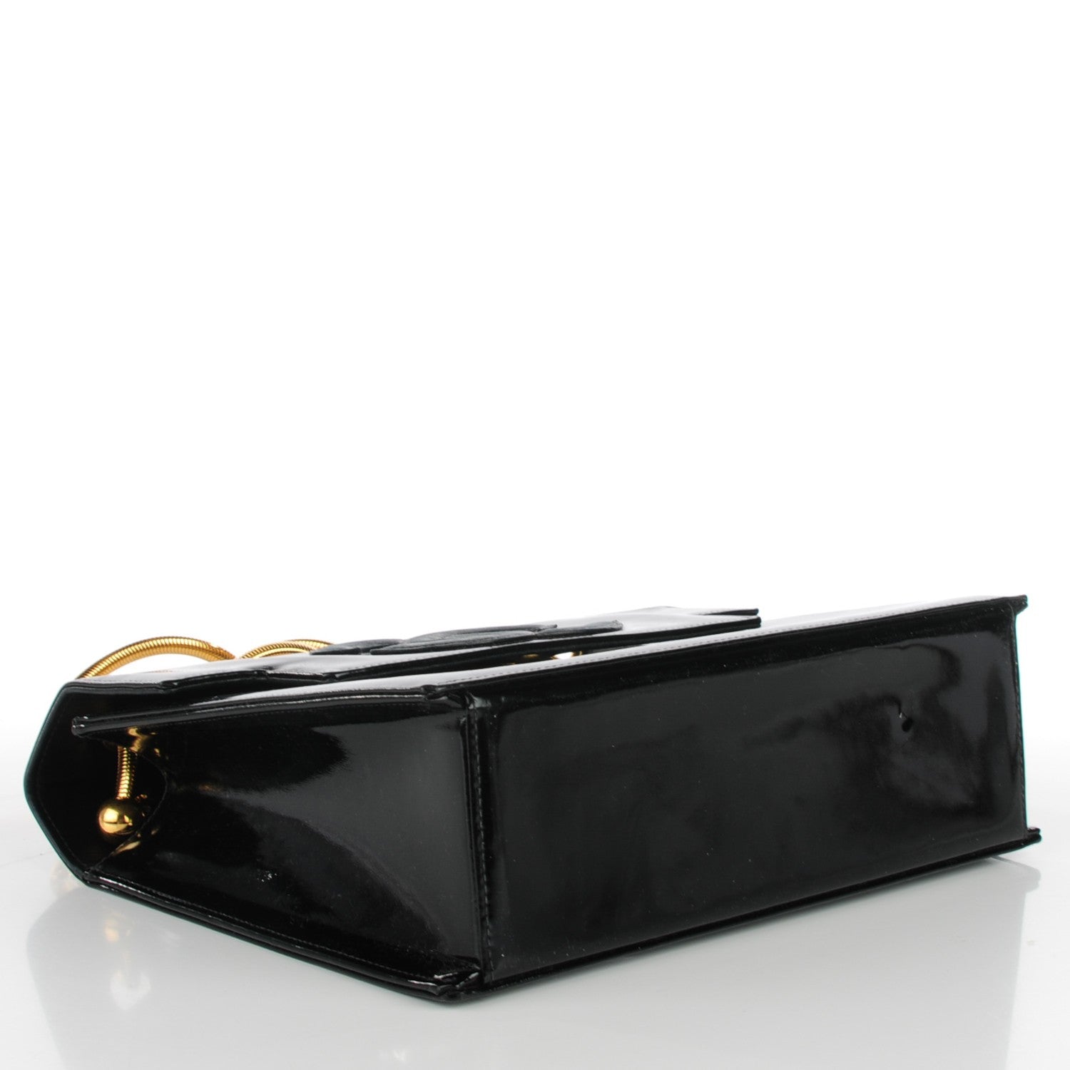 Chanel Vinyl CC Flap Black 5 of 11