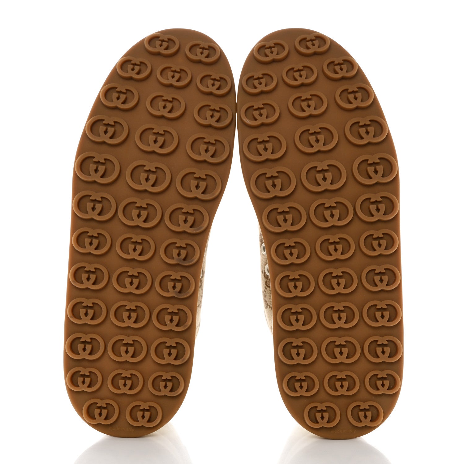 Gucci GG Monogram Mens 1977 Tennis Platform 52mm Sneakers 10 Beige Ebony Mystic White 5 of 8