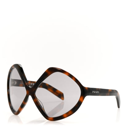 Prada Acetate Shield Sunglasses SPR B21 Tortoise 1 of 8