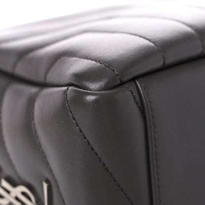 Saint Laurent Calfskin Y Quilted Monogram Small Loulou Bowling Bag Earth 7 of 12
