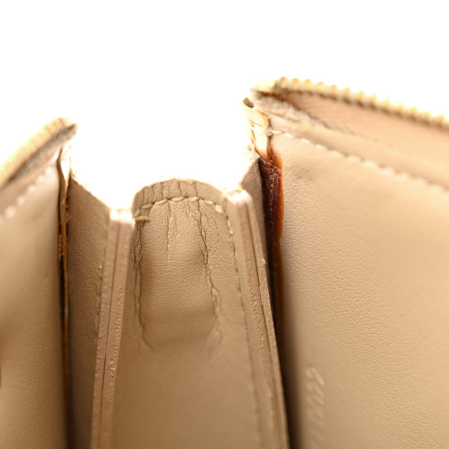 Vernis Lexington Fleurs Pochette Beige