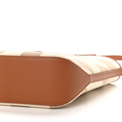 Hermes Swift Toile H Cabas H En Biais 27 Ecru Naturel Gold 10 of 11