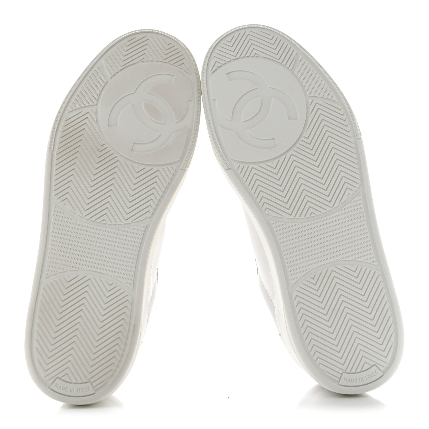 Chanel Calfskin Womens CC Logo Sneakers 39 White 4 of 10