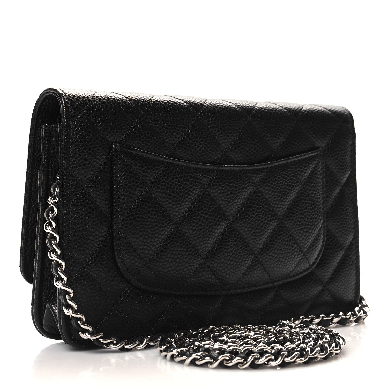 Chanel Caviar Quilted Wallet on Chain WOC Black 3 of 12