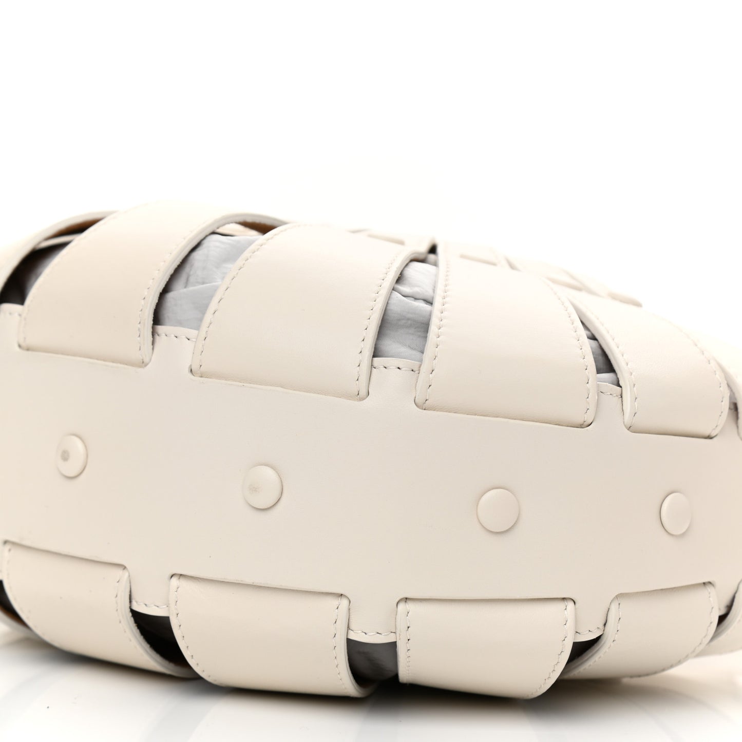 French Calfskin Small Shell White Frost