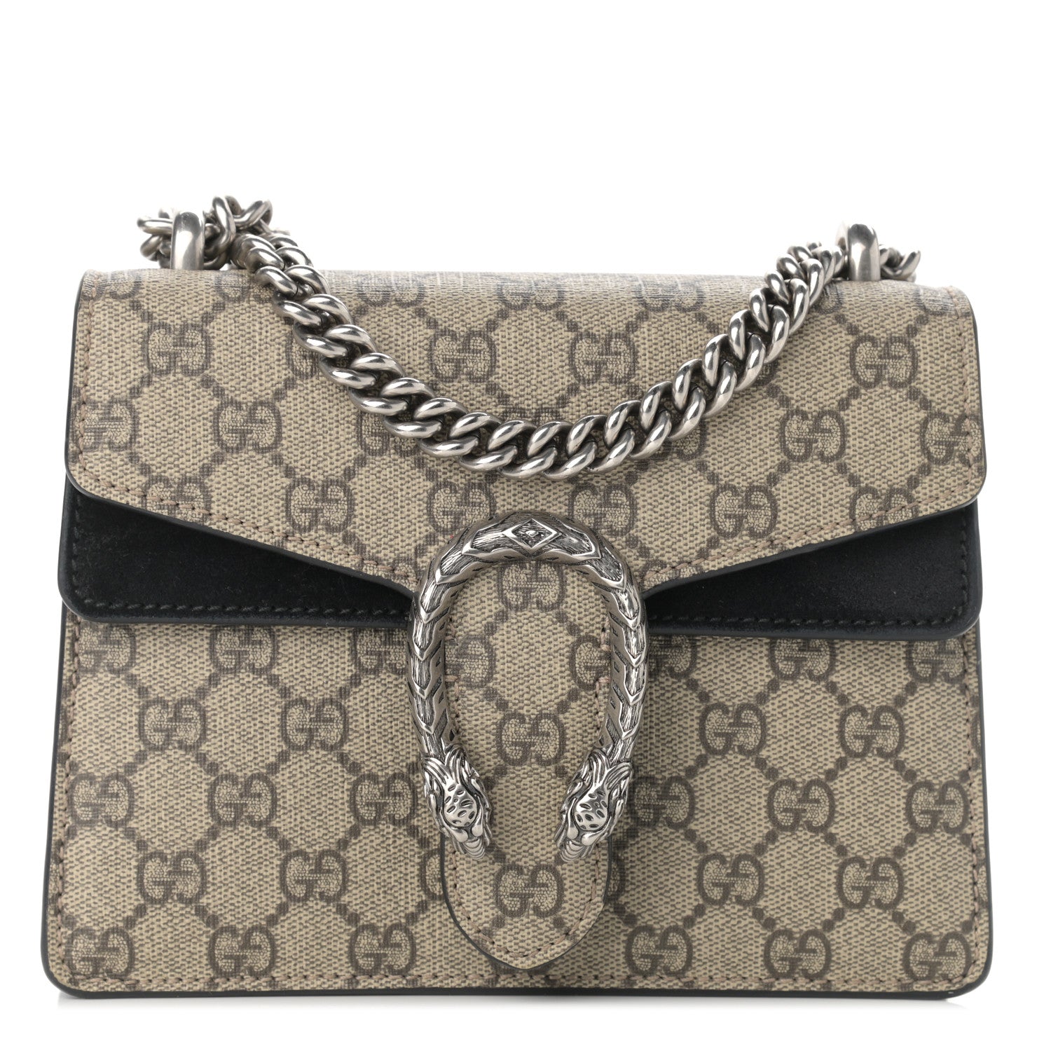 Gucci GG Supreme Monogram Mini Dionysus Shoulder Bag Black 1 of 11