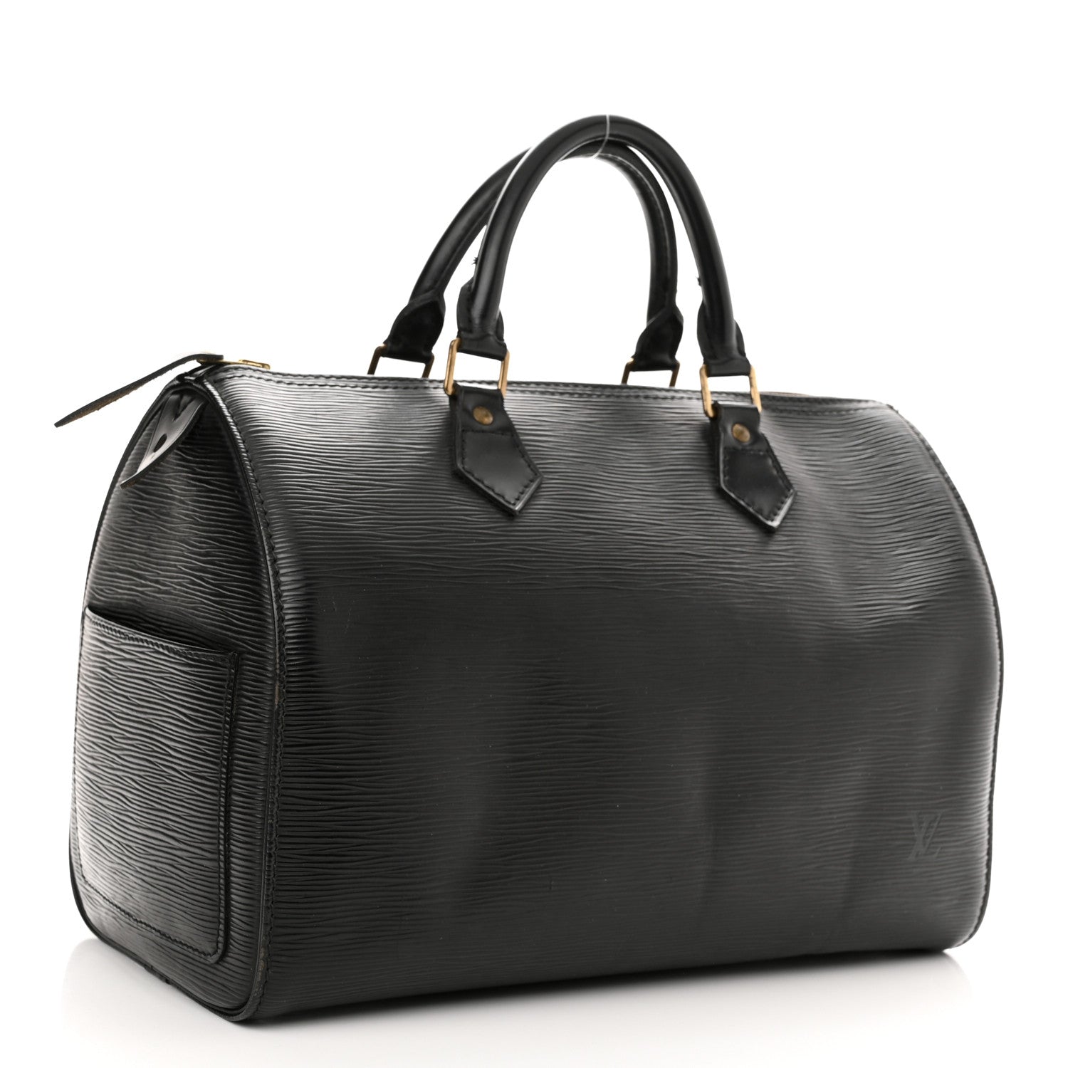 Louis Vuitton Epi Speedy 30 Black 3 of 16