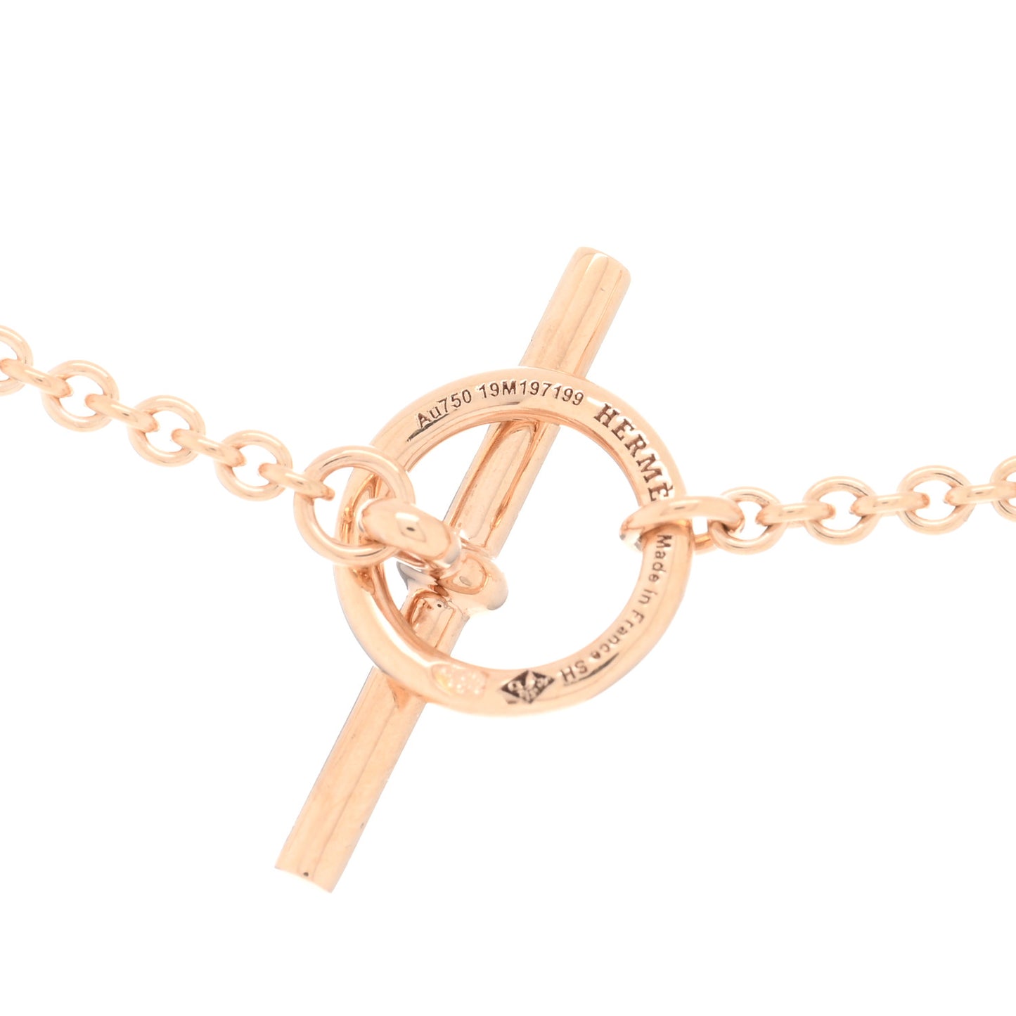 18K Rose Gold Diamond TPM Vertige Coeur Necklace SH