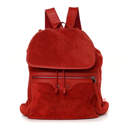 Balenciaga Matte Calfskin Classic Hardware S Traveler Backpack Rouge Grenade 1 of 14