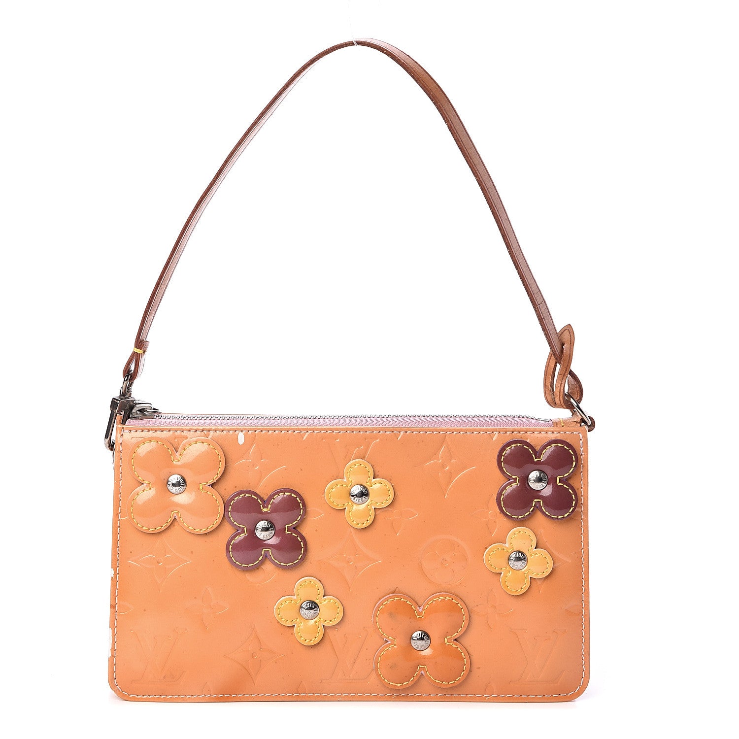 Louis Vuitton Vernis Lexington Fleurs Pochette Pink 1 of 12