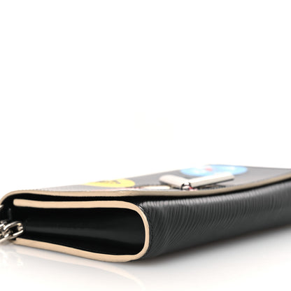 Louis Vuitton Epi World Tour Twist Chain Wallet Black 8 of 10