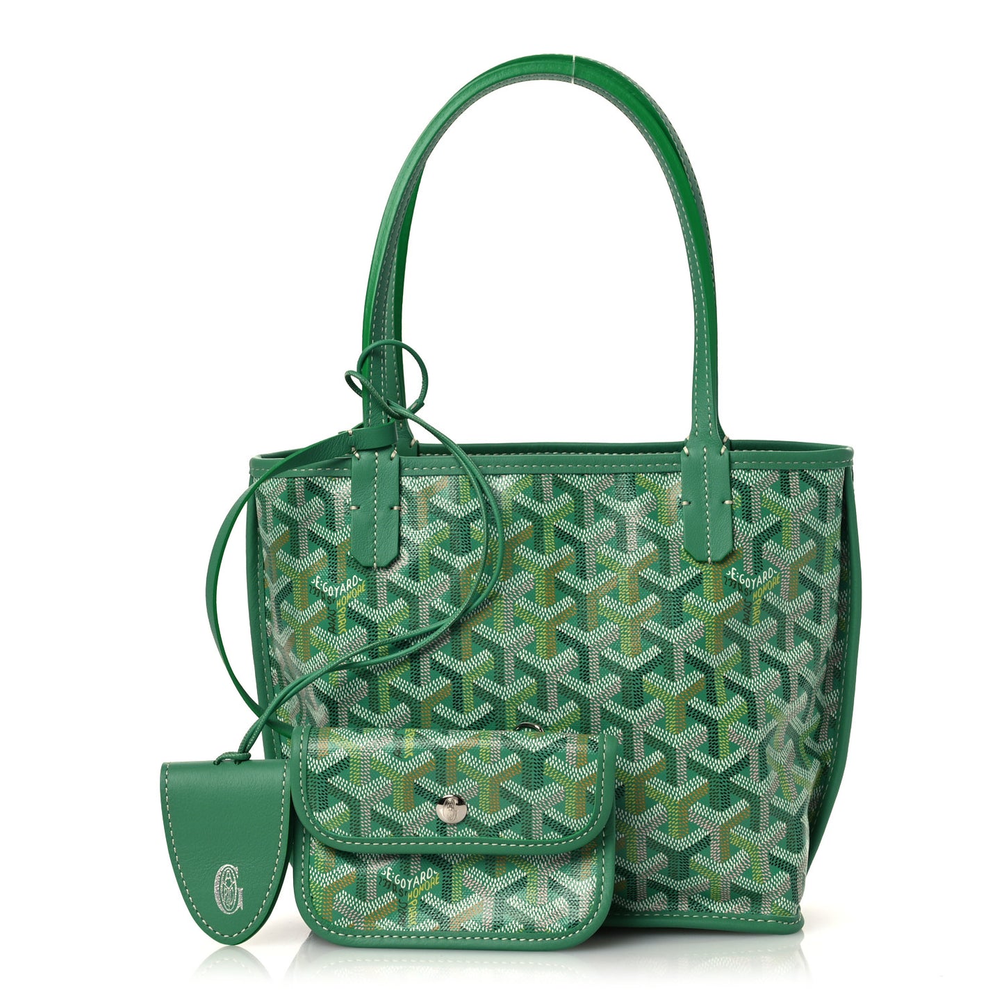 Goyardine Reversible Mini Anjou Meadow Green