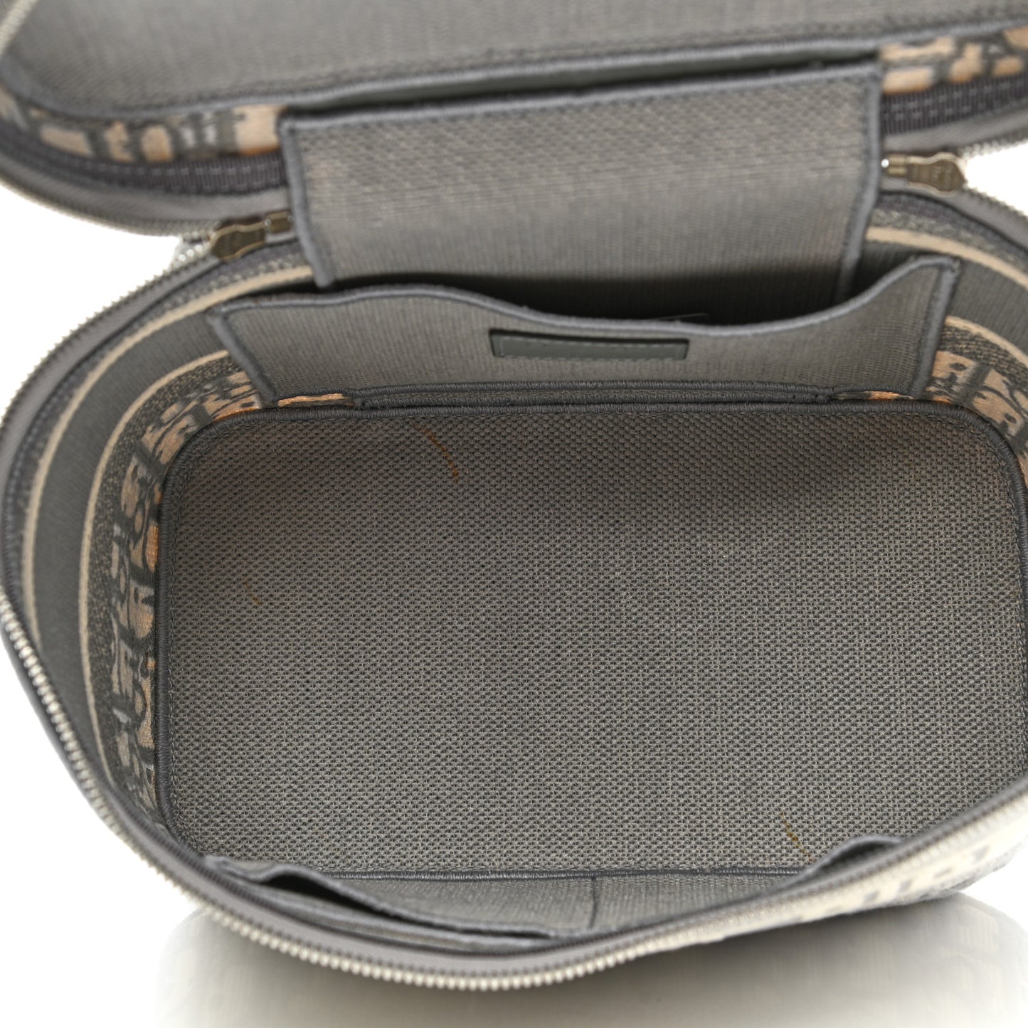 Oblique Diortravel Vanity Case Grey