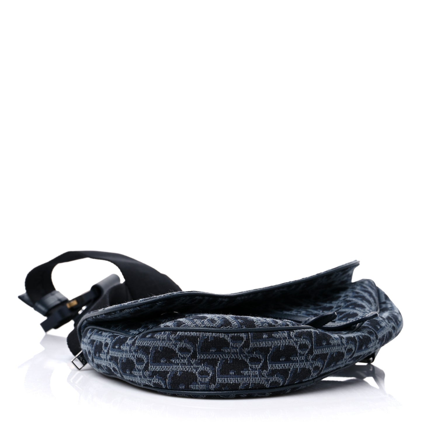 Oblique Mens Saddle Bag Blue