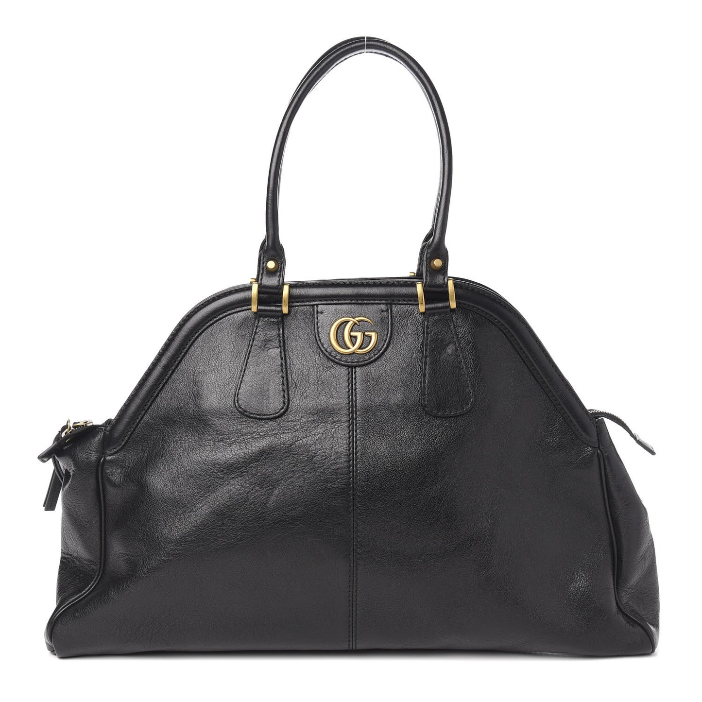 Calfskin Large Re(Belle) Top Handle Bag Black