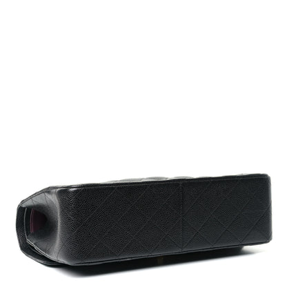 Chanel Caviar Quilted Jumbo Double Flap Black 3 of 5