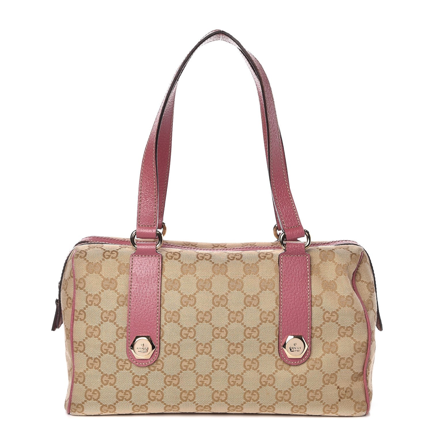 Gucci Monogram Small Charmy Boston Pink 1 of 16