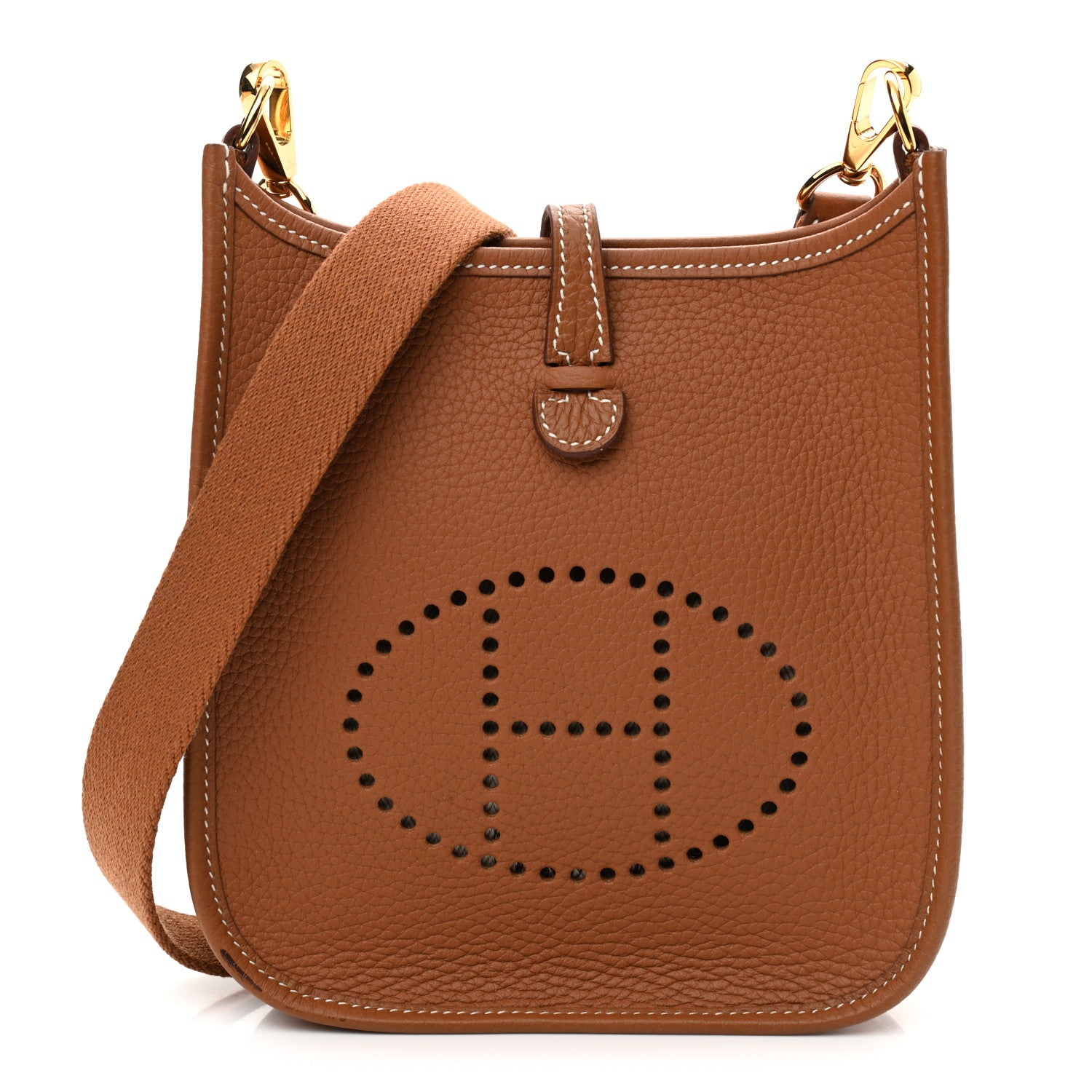 Hermes Taurillon Clemence Evelyne TPM Gold 1 of 11