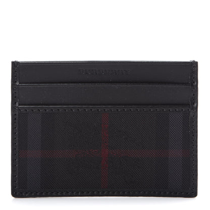 Burberry Horseferry Check Calfskin Card Case Charcoal Black 1 of 7