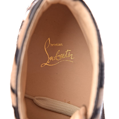 Christian Louboutin Pony Hair Animal Print Womens Rantus Orlato Flat Sneakers 38 Brown 8 of 8