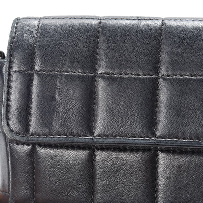 Chanel Lambskin East West Chocolate Bar Flap Black 17 of 17