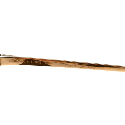 Cartier Panthere De Cartier Cat Eye Sunglasses Gold 6 of 7