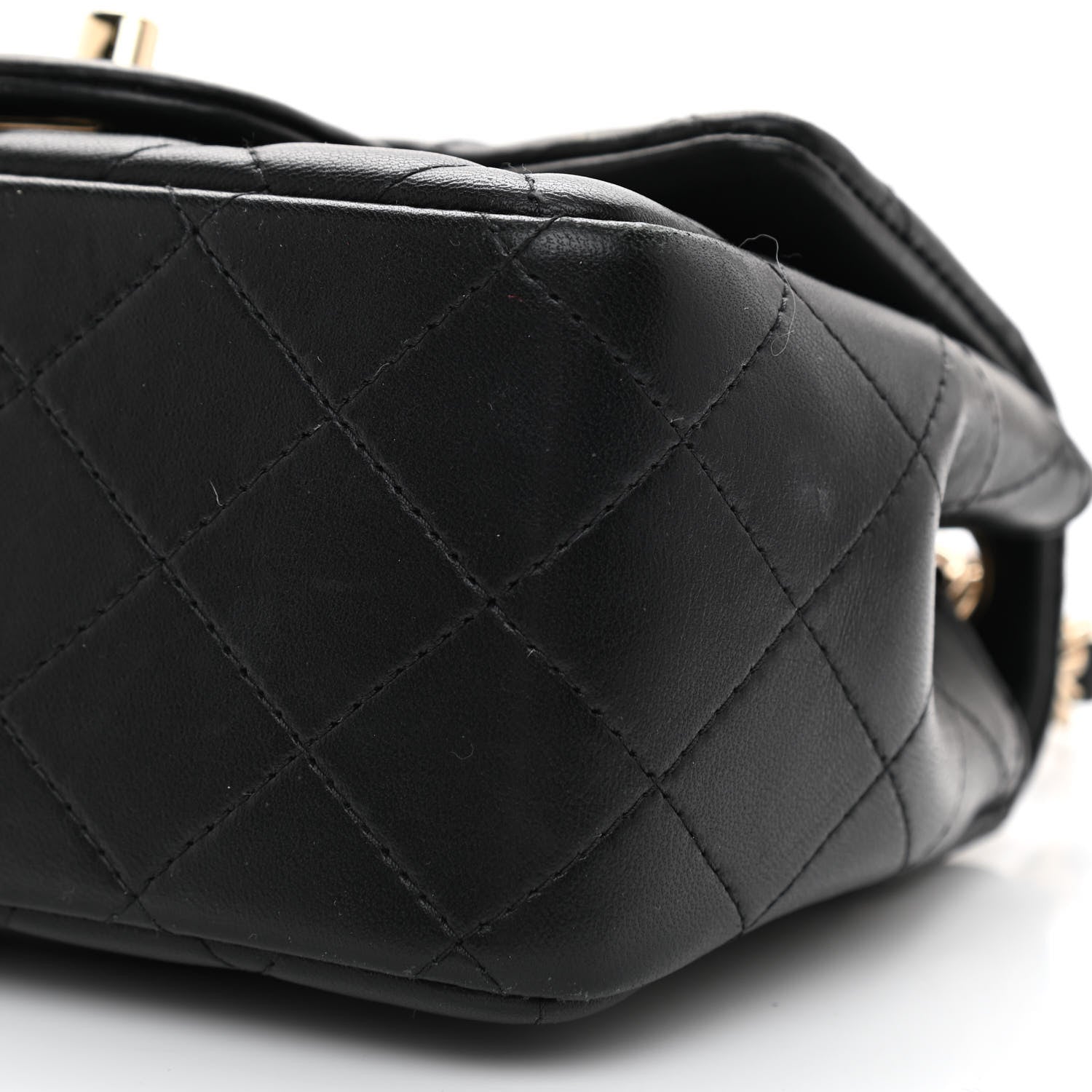 Chanel Lambskin Quilted Mini Square Flap Black 11 of 12