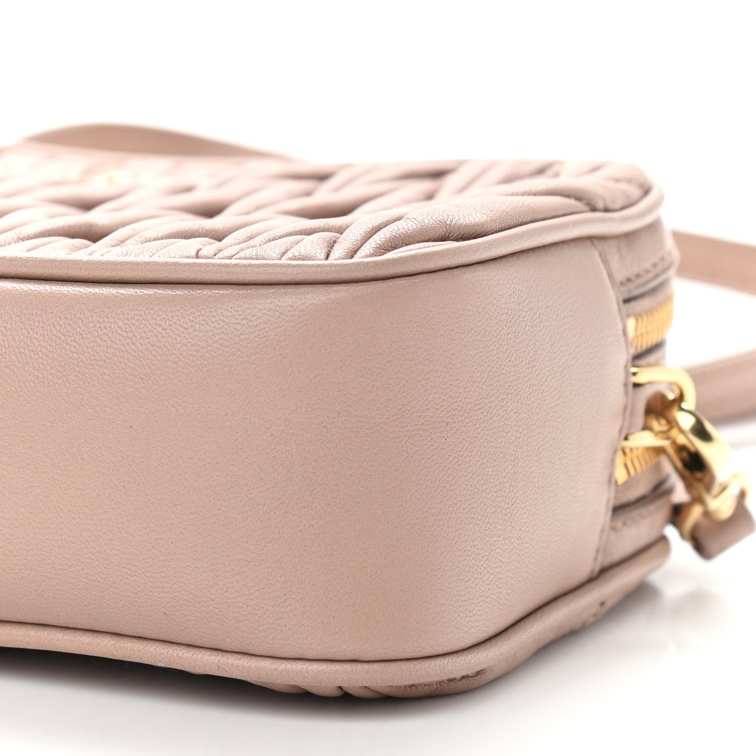 Miu Miu Nappa Matelasse Double Zip Shoulder Bag Cammeo 12 of 12